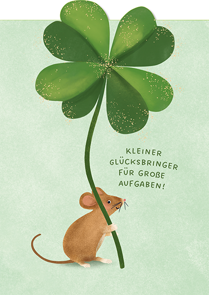 Kleiner Glücksbringer für große Aufgaben!