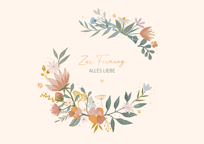 Zur Firmung alles Liebe