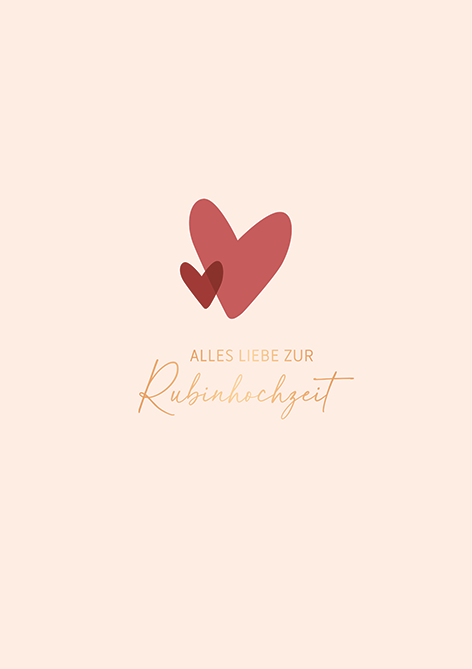 Rubinhochzeit...