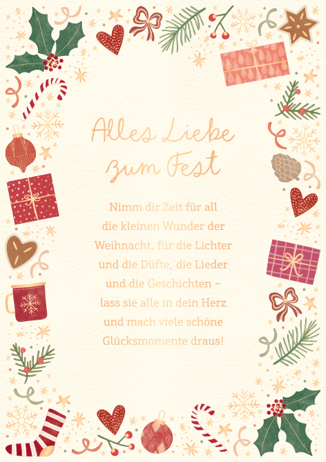 Alles Liebe zum Fest...