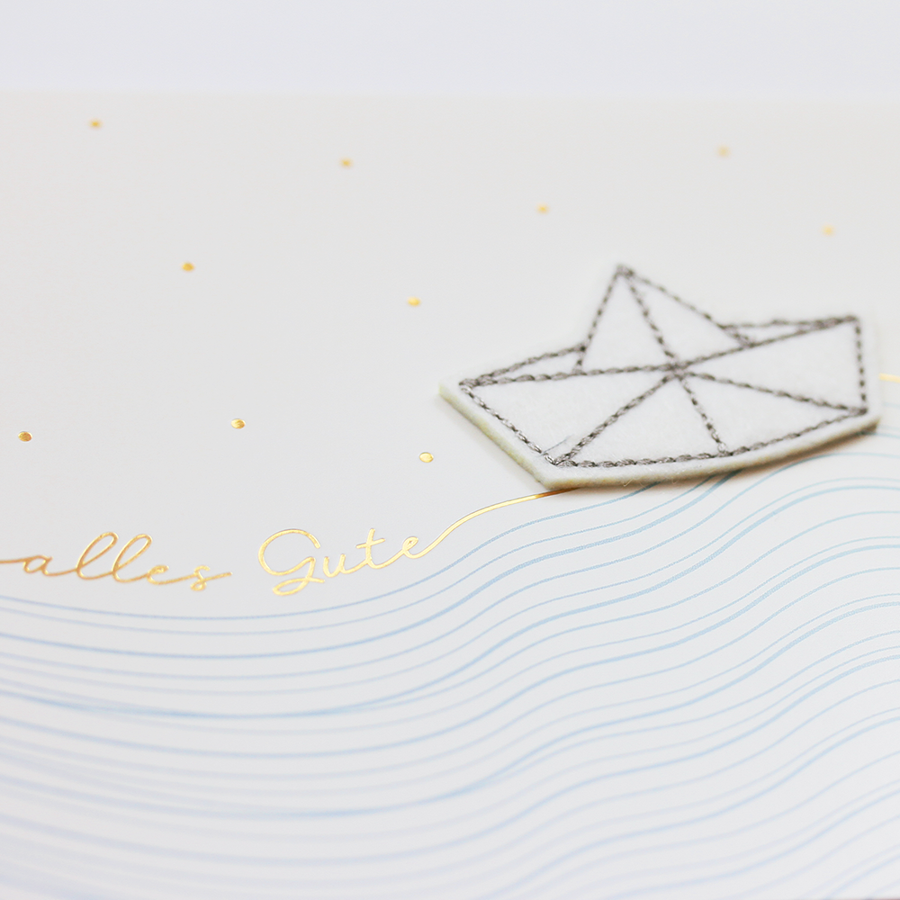 Edition Finesse Doppelkarte  Goldveredelung
