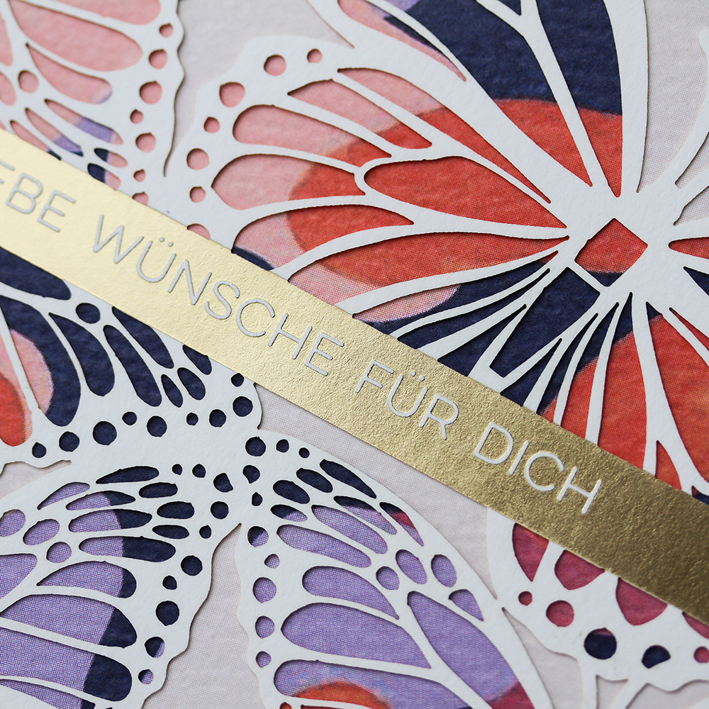 Edition Finesse Doppelkarte  Goldveredelung