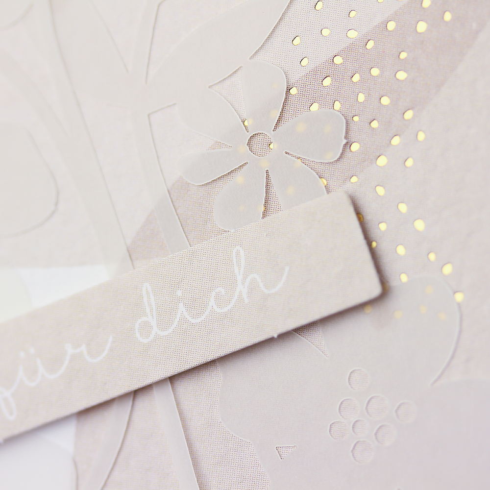 Edition Finesse Doppelkarte  Goldveredelung