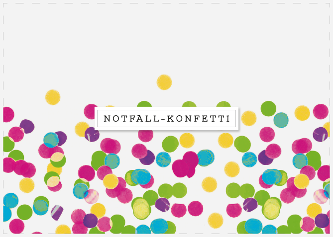 Notfall-Konfetti