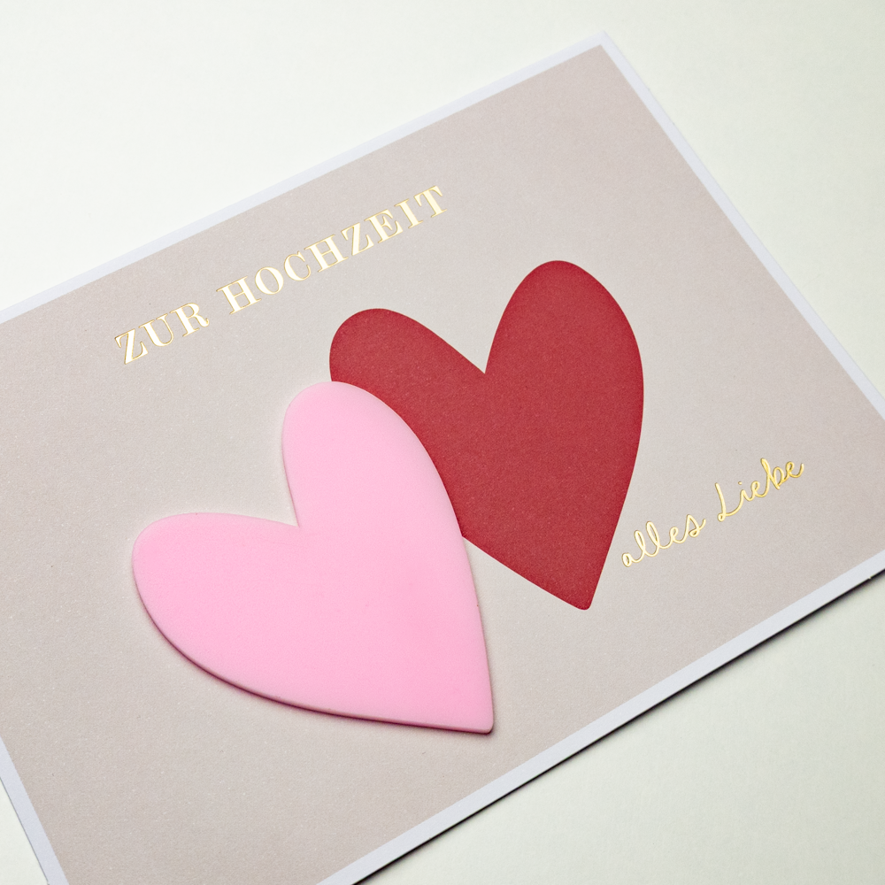 Zur Hochzeit alles Liebe