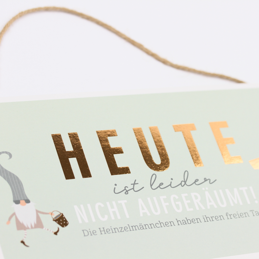 Cardboard VintageArt Heute Goldveredelung 