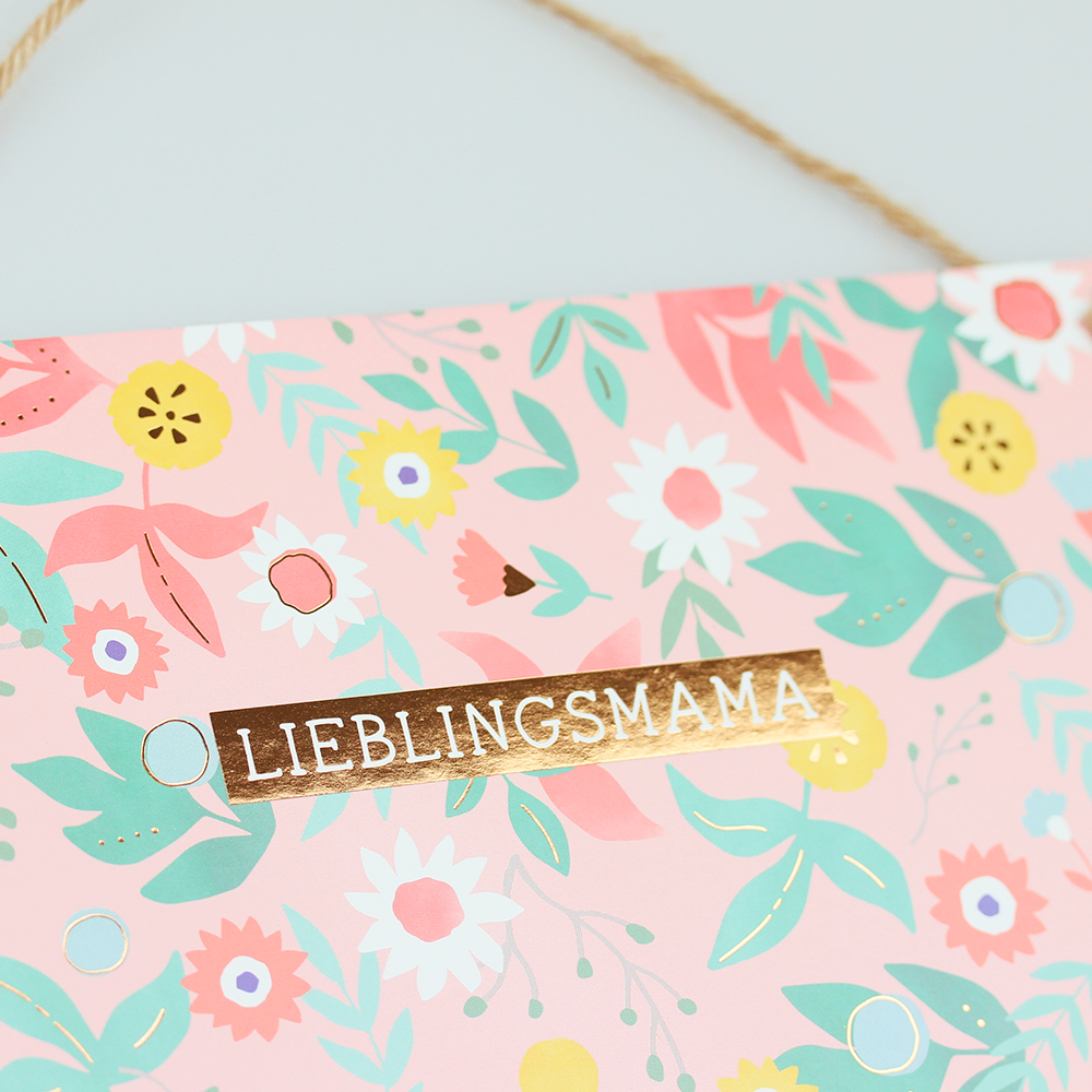 Cardboard VintageArt Lieblingsmama Goldveredelung 