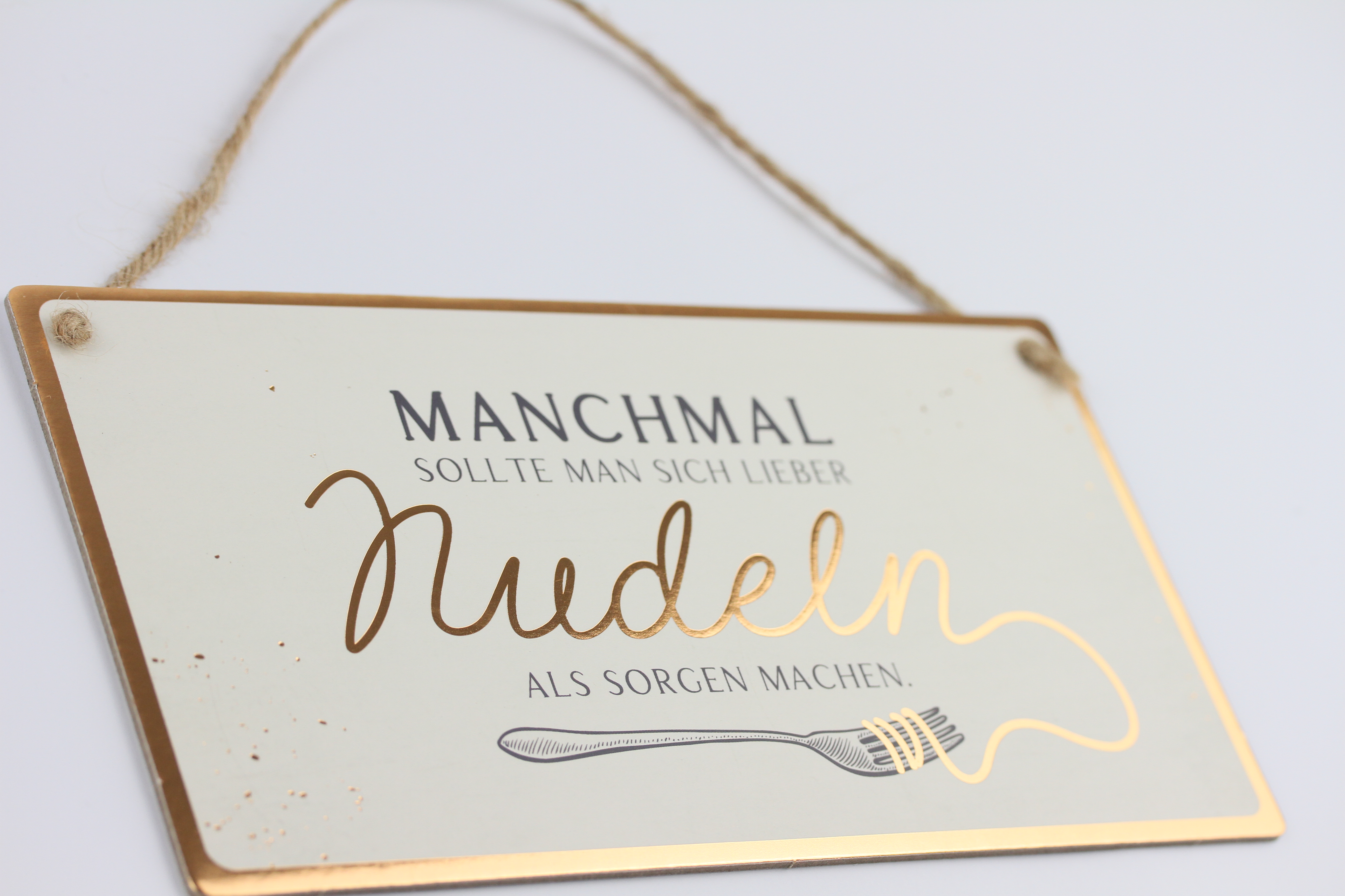 Cardboard VintageArt Nudeln Goldveredelung 