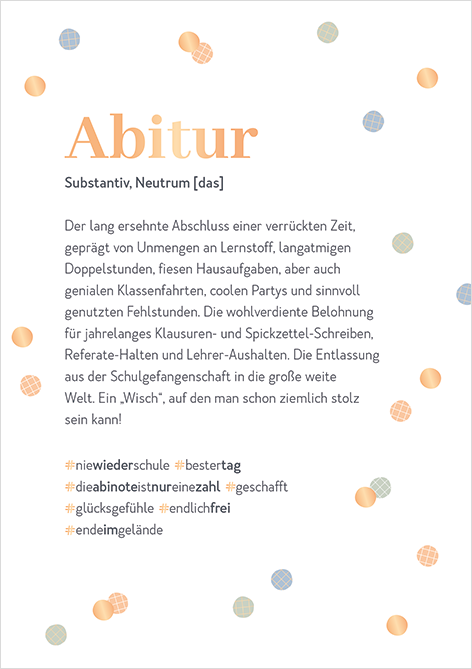 Abitur...