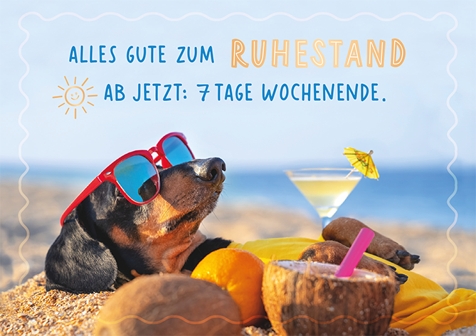 Alles Gute zum Ruhestand...