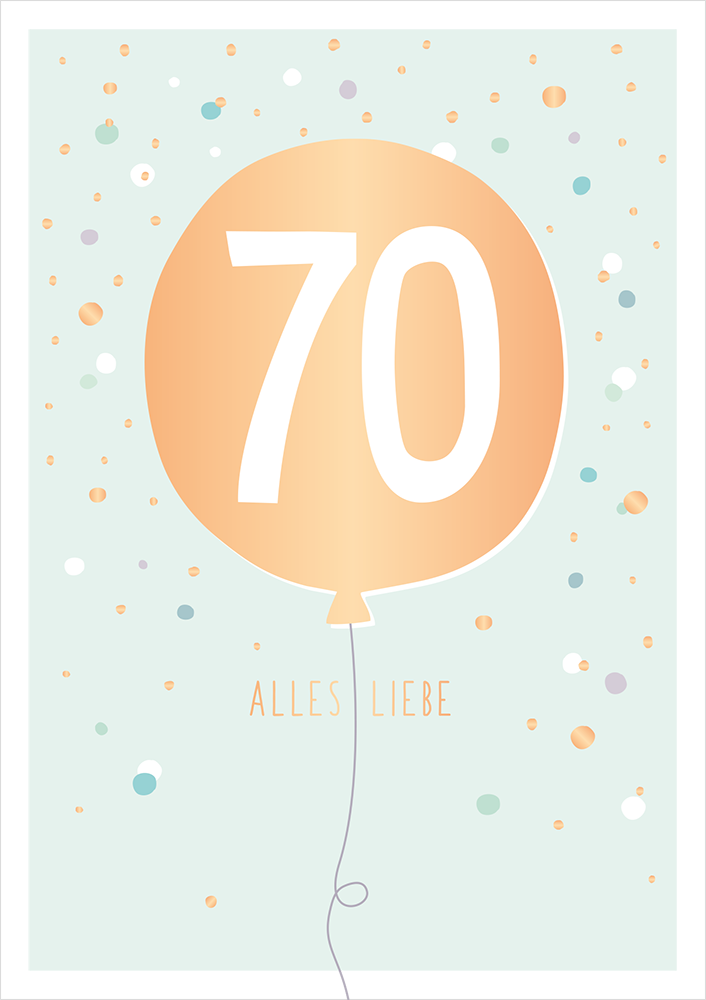 Alles Liebe 70 ️ Grafik Werkstatt