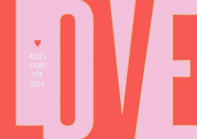 Alles Liebe für dich