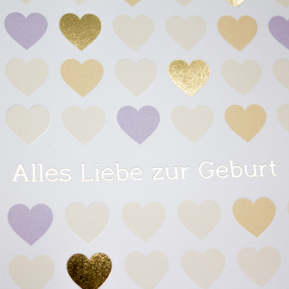 Alles Liebe zur Geburt