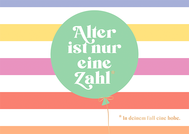 Alter ist nur eine Zahl...