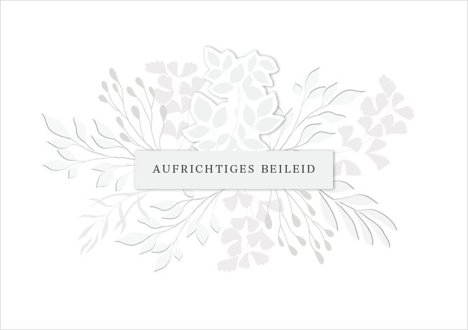 Aufrichtiges Beileid
