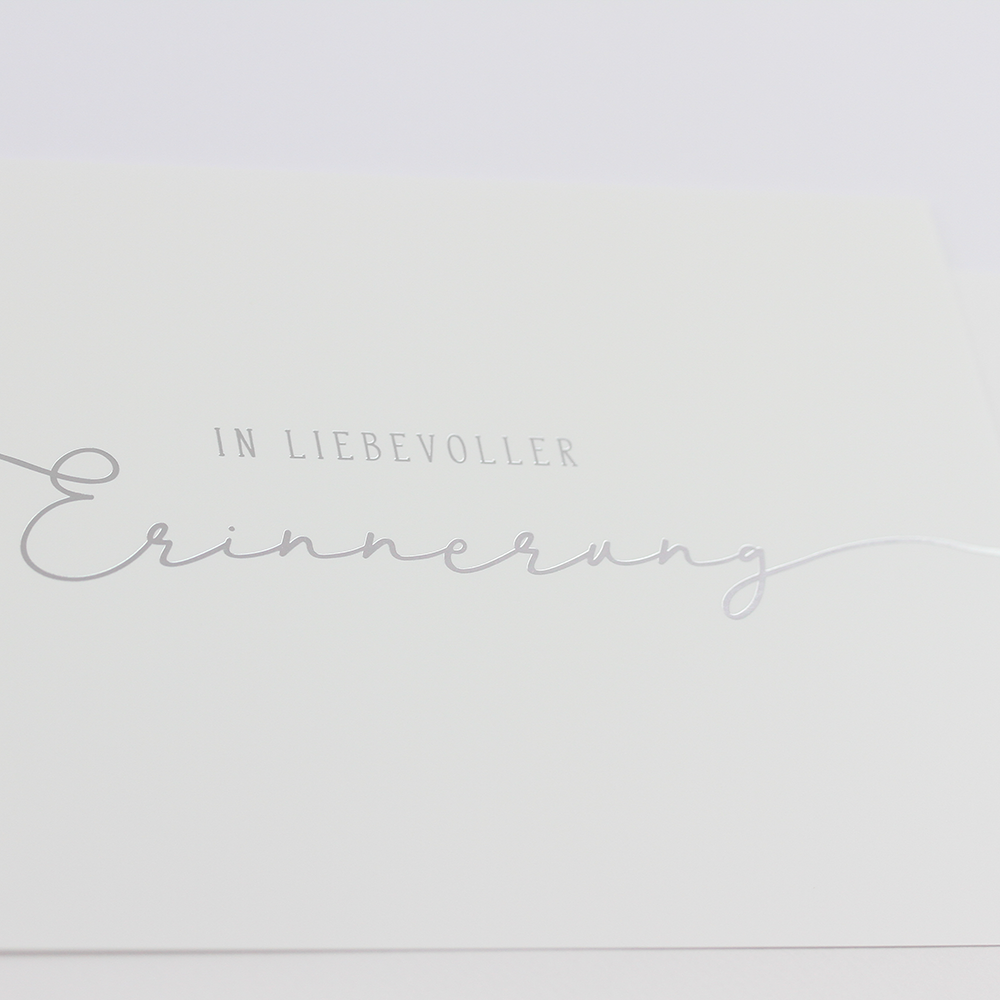 Classic Line Doppelkarte  Silberveredlung