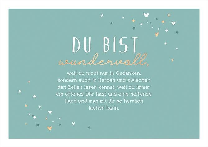 Du bist wundervoll... ️ Grafik Werkstatt