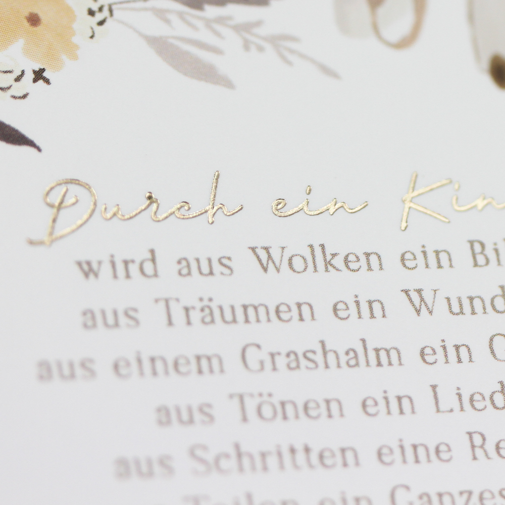 Durch ein Kind...