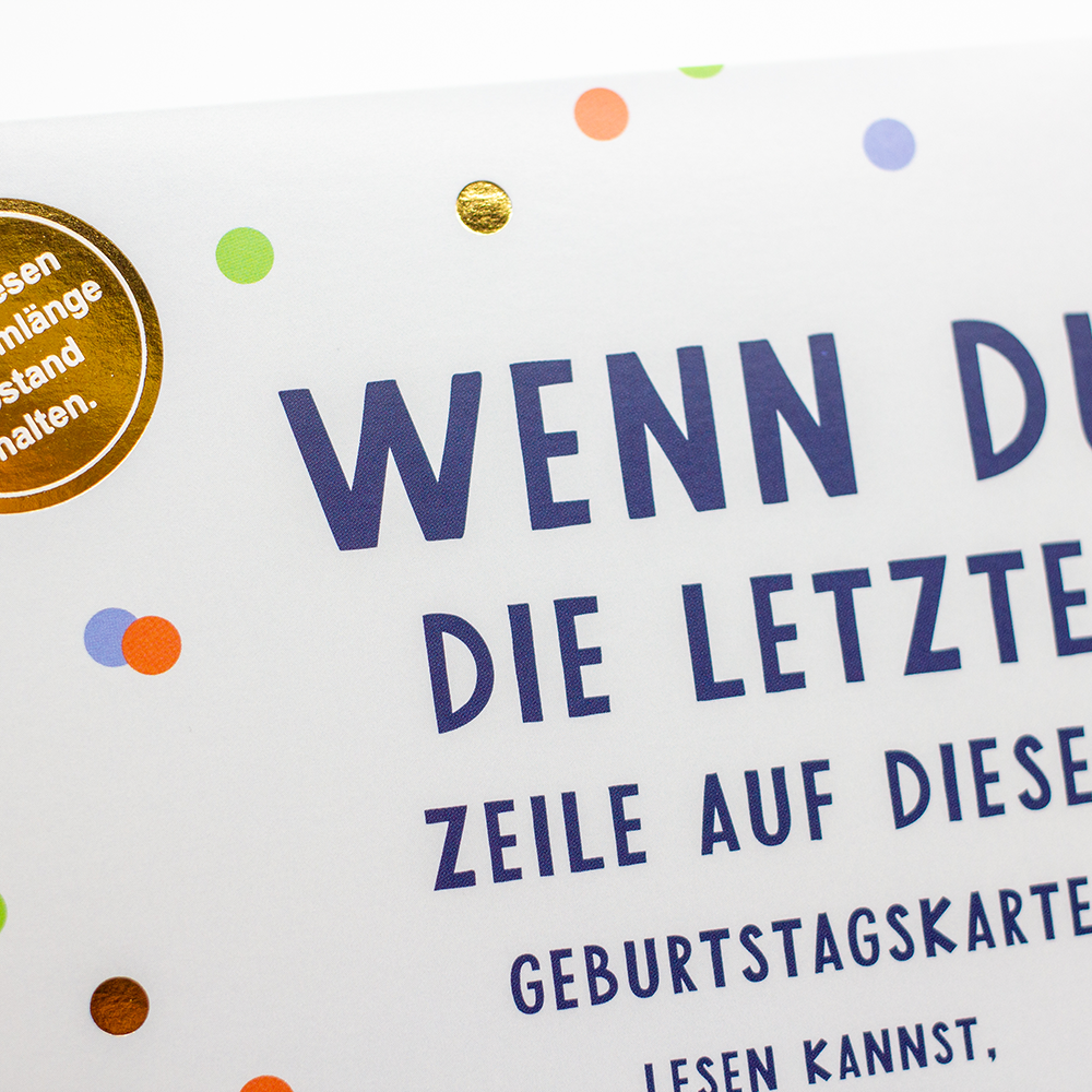 Eine Armlänge Abstand...