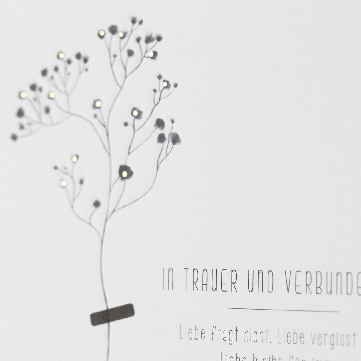 einzigARTig Doppelkarte  Goldveredelung, Tiefprägung 