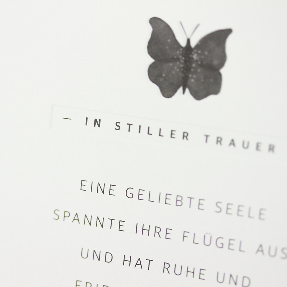 einzigARTig Doppelkarte  Goldveredelung, Tiefprägung 