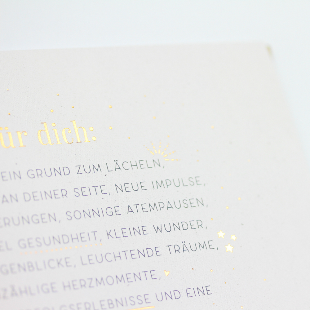 Für dich...