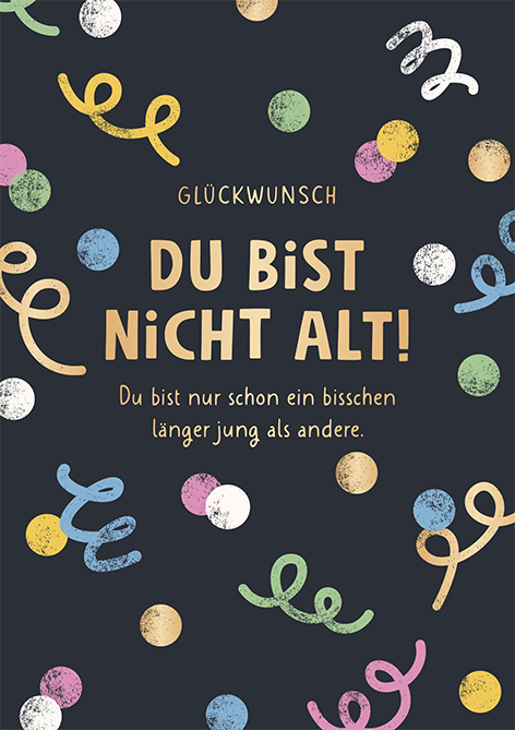 Glückwunsch...