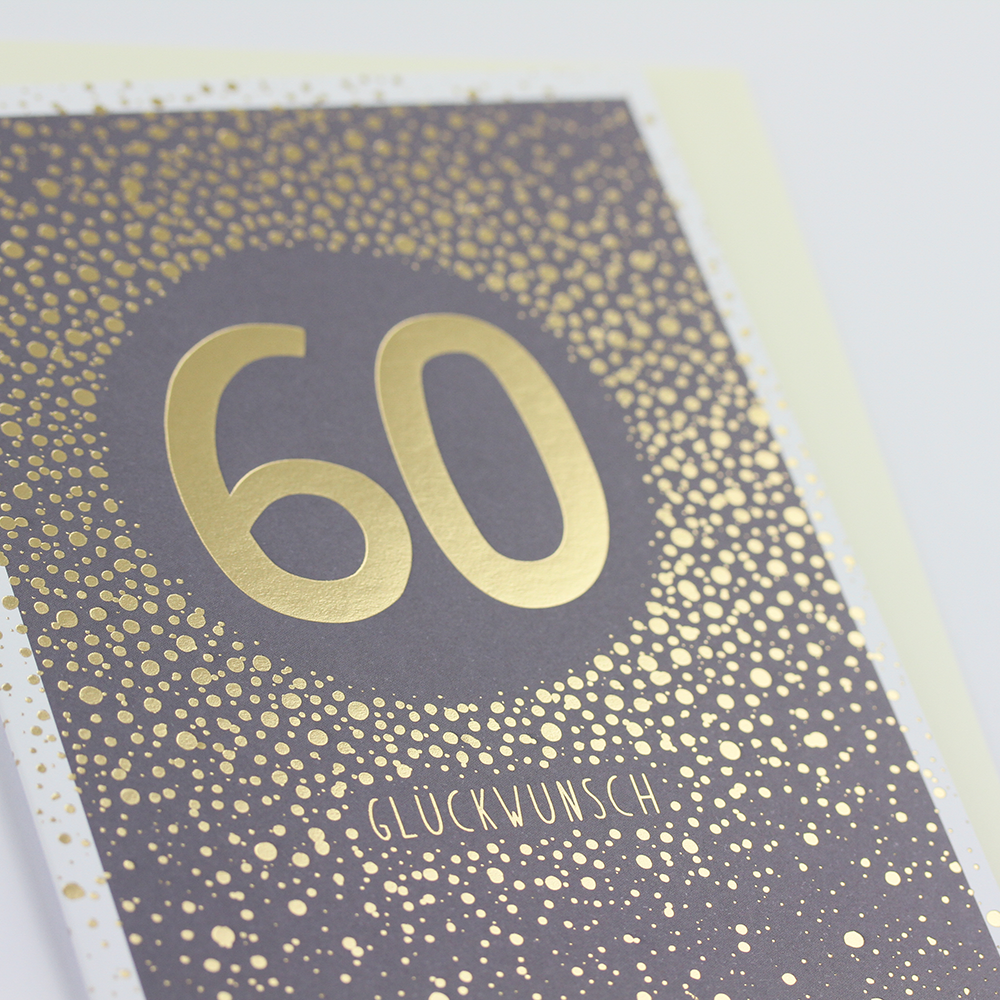 Glückwunsch 60