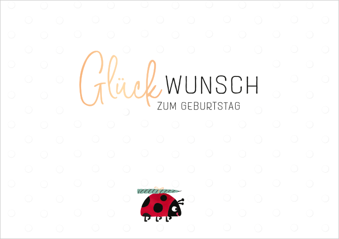 Glückwunsch zum Geburtstag