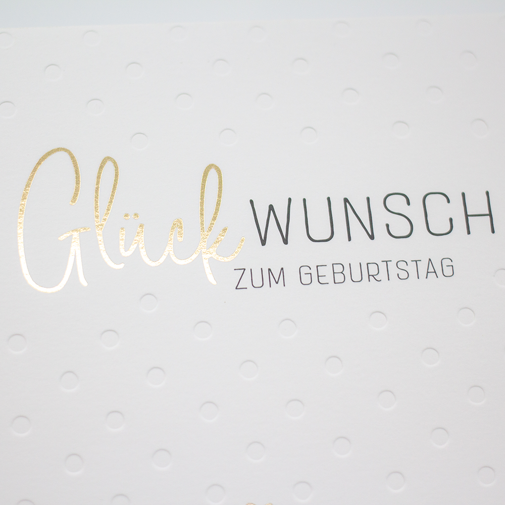 Glückwunsch zum Geburtstag