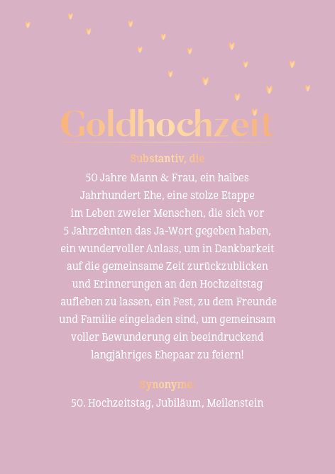 Goldhochzeit