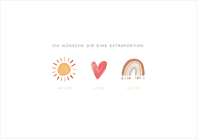 Ich wünsche dir...