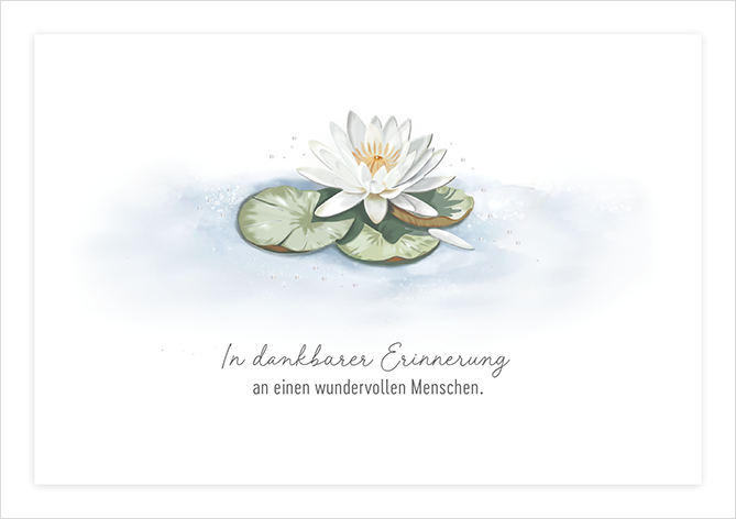 In dankbarer Erinnerung...