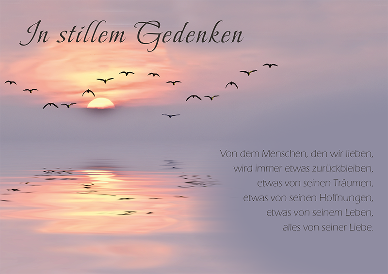 In stillem Gedanken