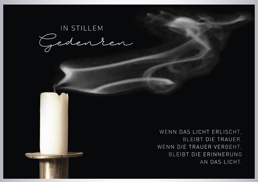 In stillem Gedenken ️ Grafik Werkstatt