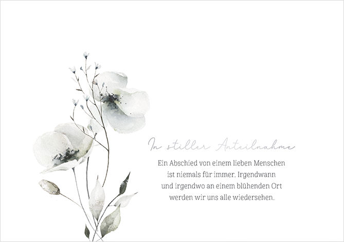 In stiller Anteilnahme...