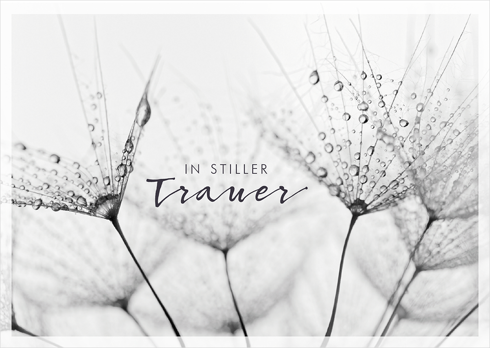 In stiller Trauer