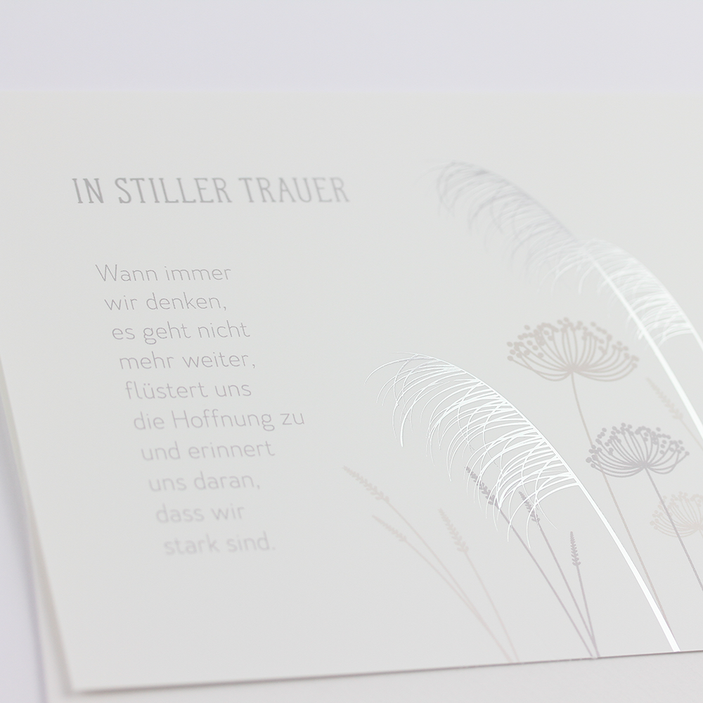 In stiller Trauer