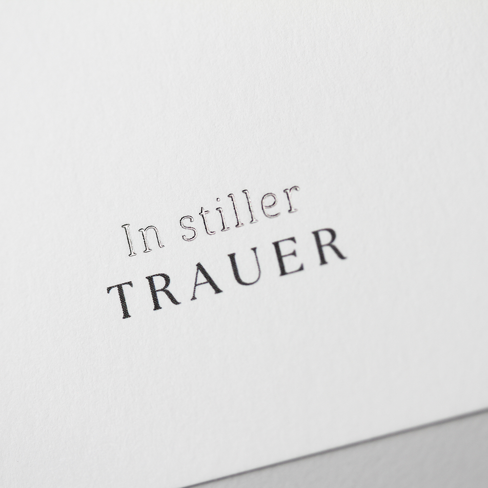 In stiller Trauer