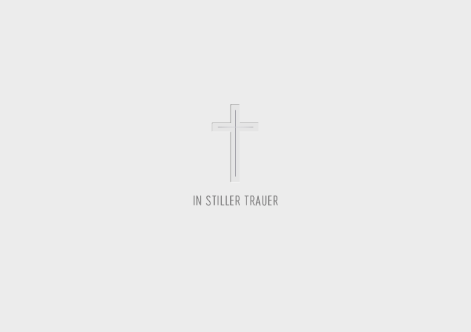 In stiller Trauer