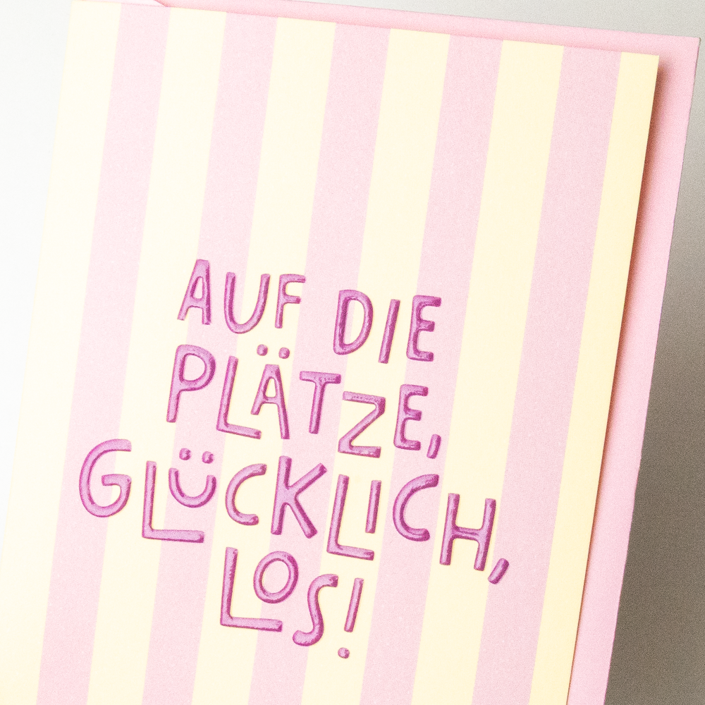 Auf die Plätze, glücklich, los!