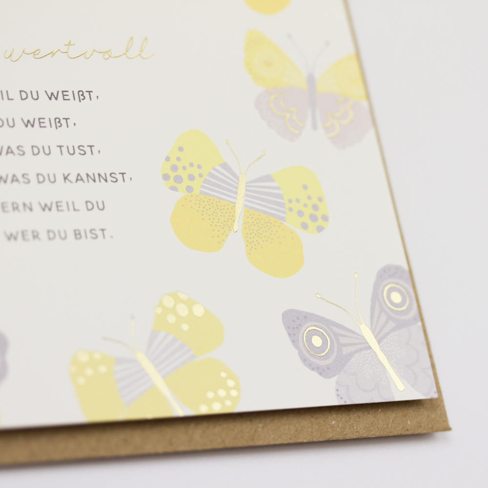 Du bist wertvoll...