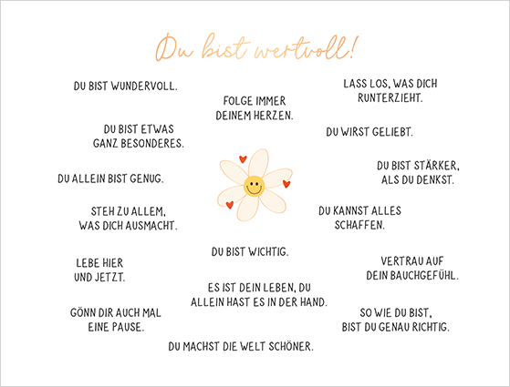 Du bist wertvoll!