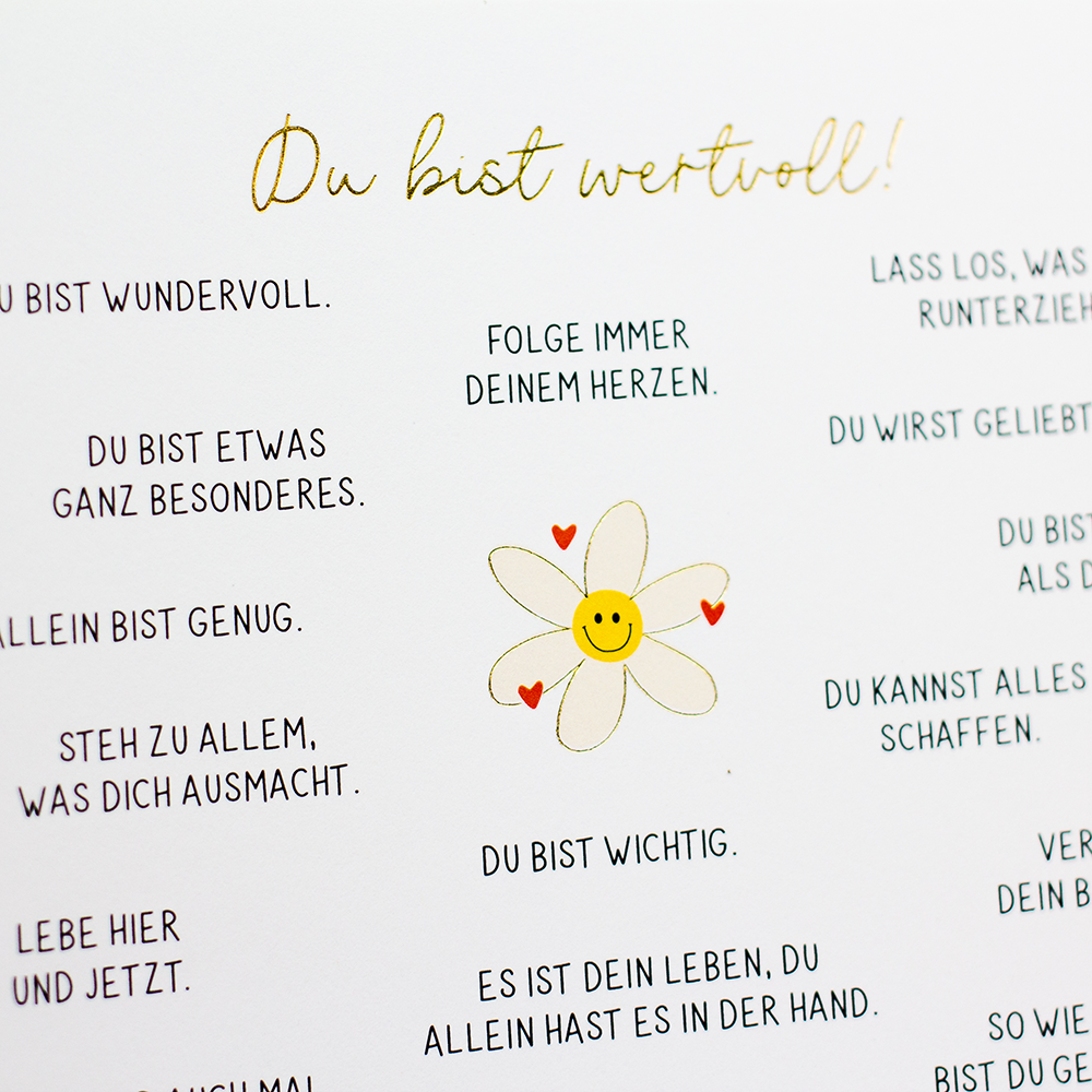 Du bist wertvoll!