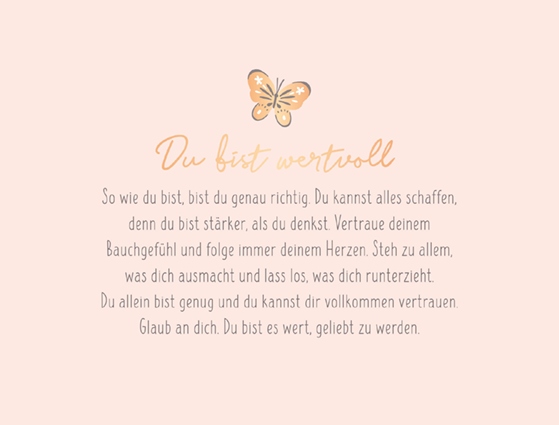 Du bist wundervoll...