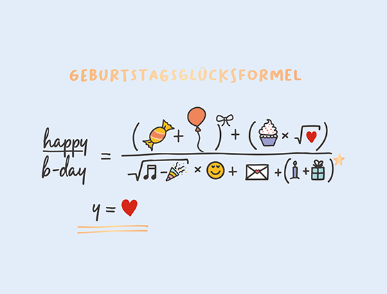 Geburtstagsglücksformel