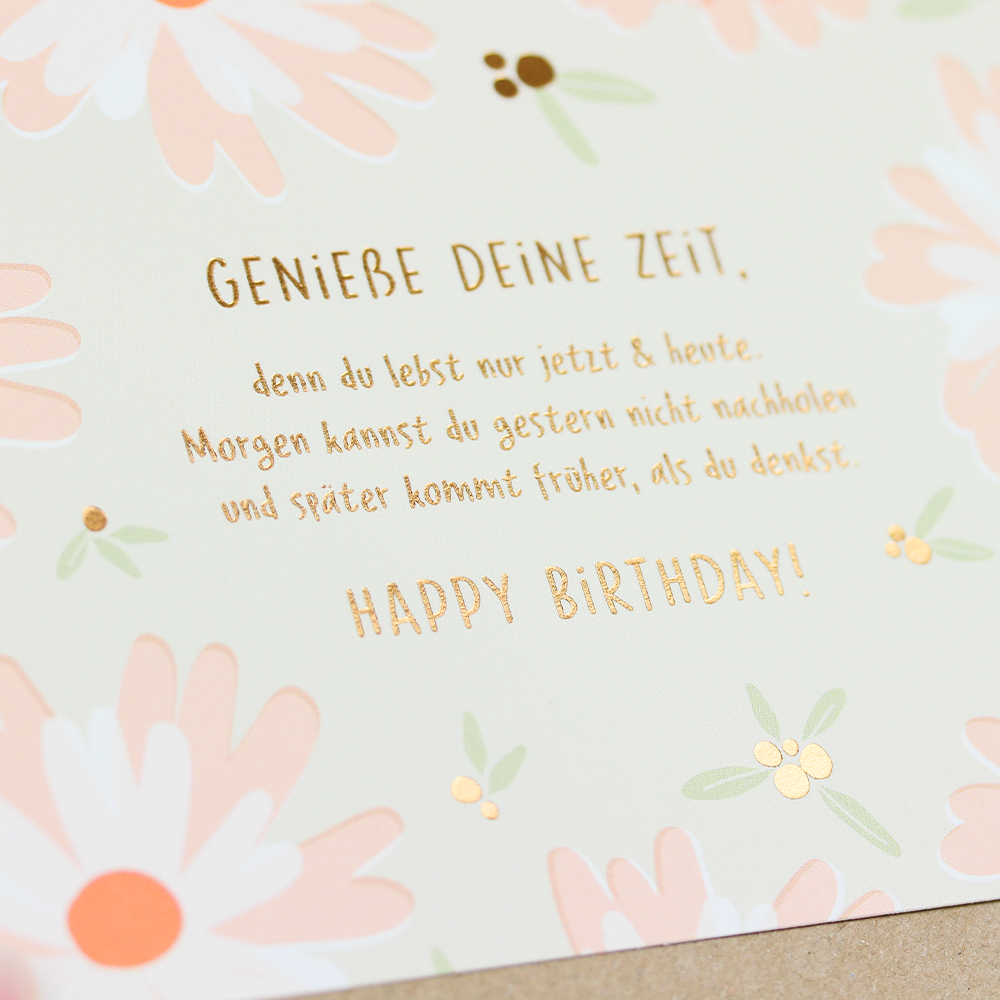 Genieße deine Zeit...