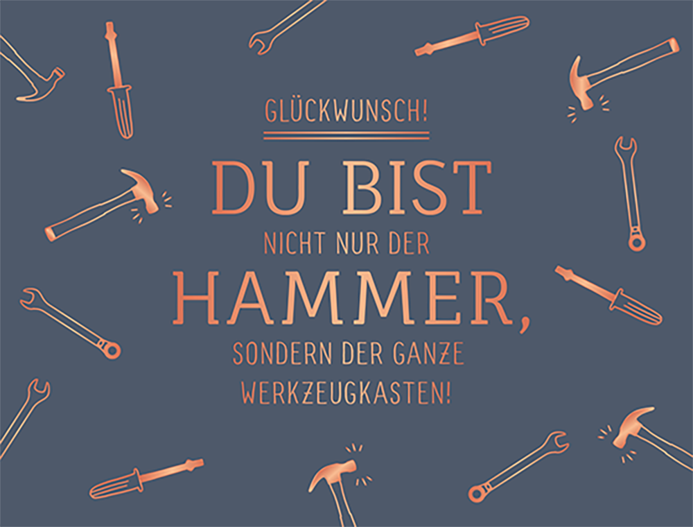 Glückwunsch...