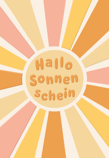 Hallo Sonnenschein