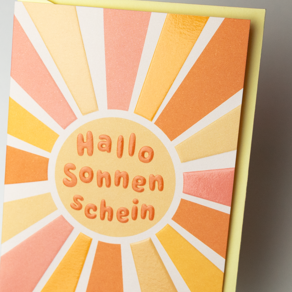 Hallo Sonnenschein